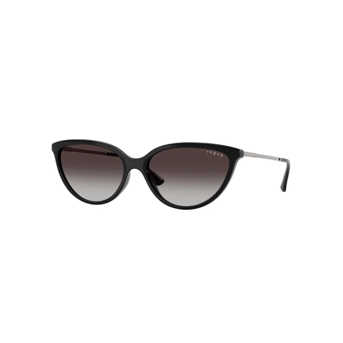 Óculos de Sol Vogue 0VO5672S W44/8G57 Acetato Preto com lentes na cor Cinza Degradê