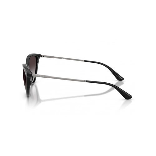 Óculos de Sol Vogue 0VO5672S W44/8G57 Acetato Preto com lentes na cor Cinza Degradê