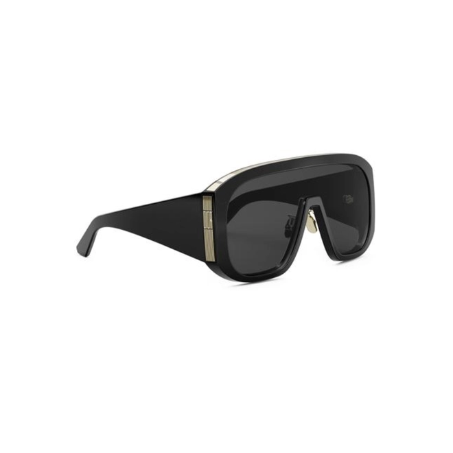 Óculos de Sol Christian Dior DiorGraphique M2U CD40218U_0001A Acetato Preto com lentes na cor Cinza 3
