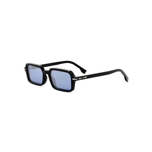 Óculos de Sol Fendi Selleria FE40174I_5101X Acetato Preto com lentes na cor Azul