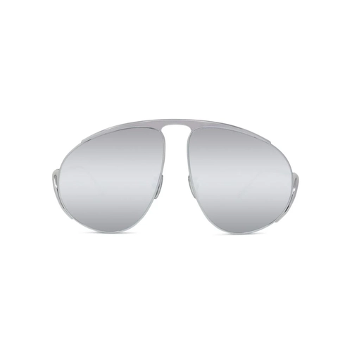 Óculos de Sol Loewe LW40180U_6116C Metal Prata com lentes na cor Cinza