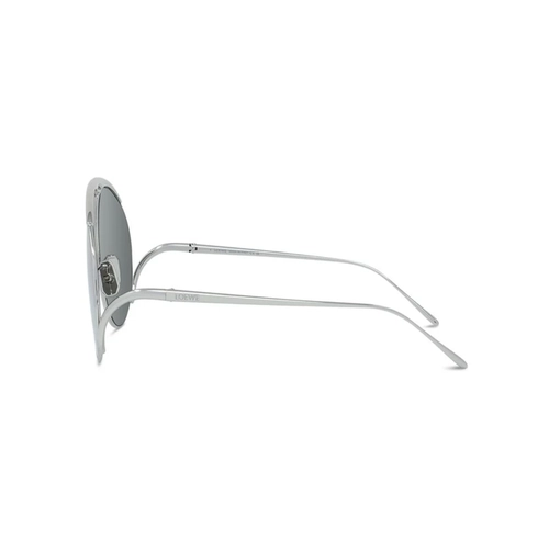 Óculos de Sol Loewe LW40180U_6116C Metal Prata com lentes na cor Cinza