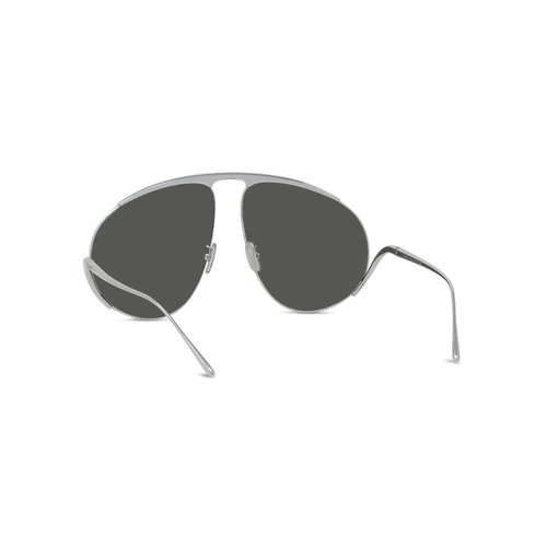 Óculos de Sol Loewe LW40180U_6116C Metal Prata com lentes na cor Cinza