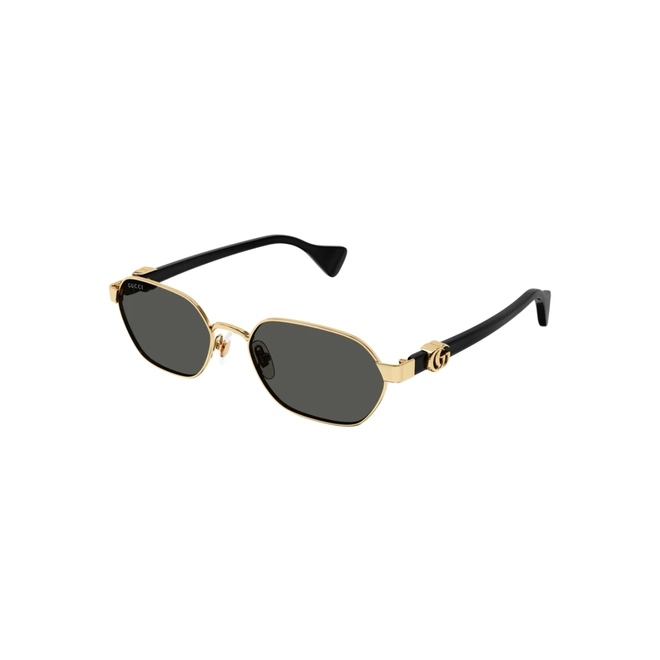 Óculos de Sol Gucci GG1593S-001 56 Metal Dourado com lentes na cor Verde 1