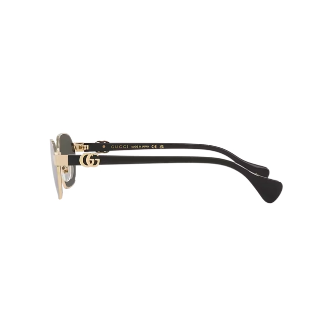 Óculos de Sol Gucci GG1593S-001 56 Metal Dourado com lentes na cor Verde 3