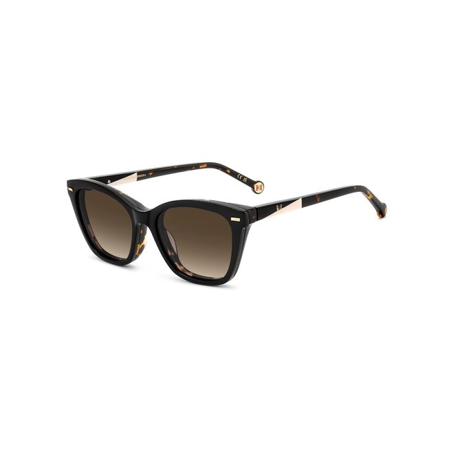 Óculos de Grau Carolina Herrera HER 0334/C 086 5317 R Acetato Marrom Mesclado com Clip-On na cor Marrom Degradê Polarizado 2