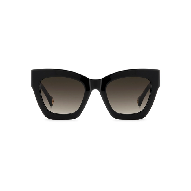 Óculos de Sol Carolina Herrera HER 0327/S GBY 52HA S Acetato Preto com lentes na cor Marrom Degradê 2
