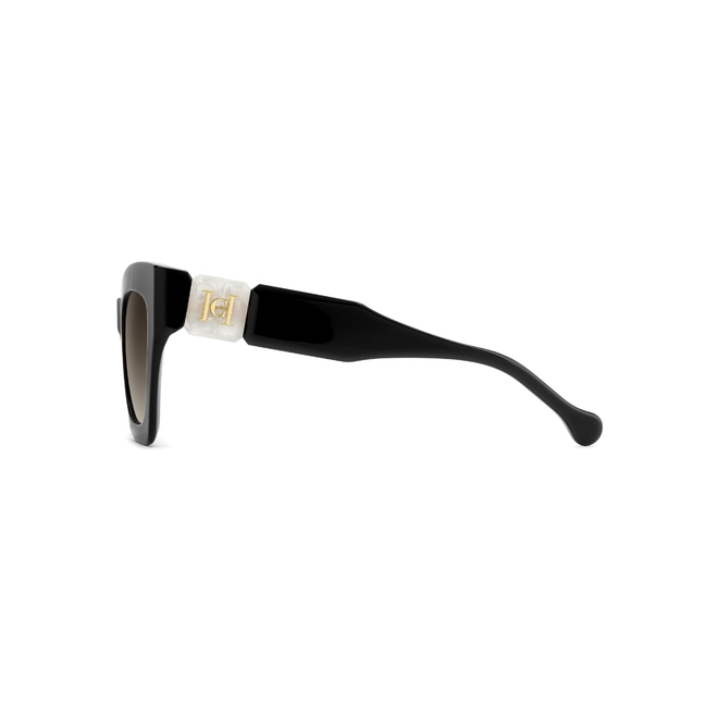 Óculos de Sol Carolina Herrera HER 0327/S GBY 52HA S Acetato Preto com lentes na cor Marrom Degradê 4