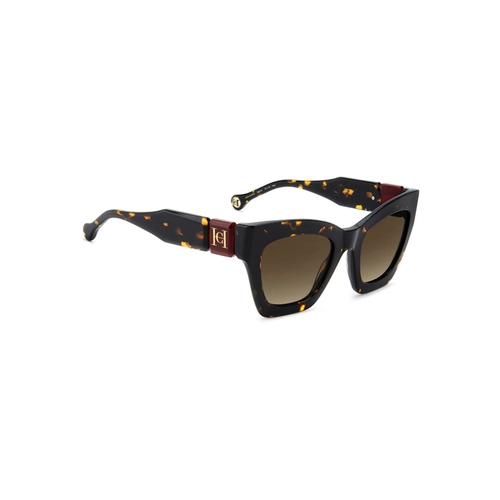 Óculos de Sol Carolina Herrera HER 0327/S 086 52HA S Acetato Marrom Mesclado com lentes na cor Marrom Degradê