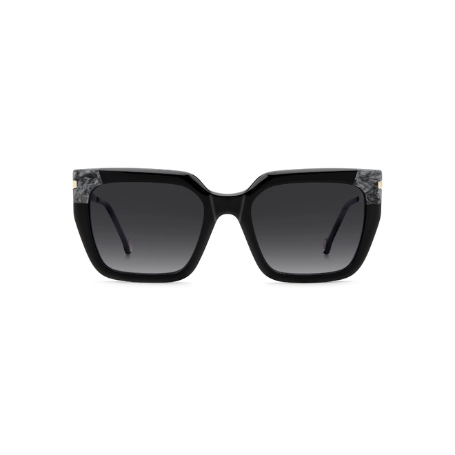 Óculos de Sol Carolina Herrera HER 0348/S 807 559O Acetato Preto com lentes na cor Cinza Degradê 2