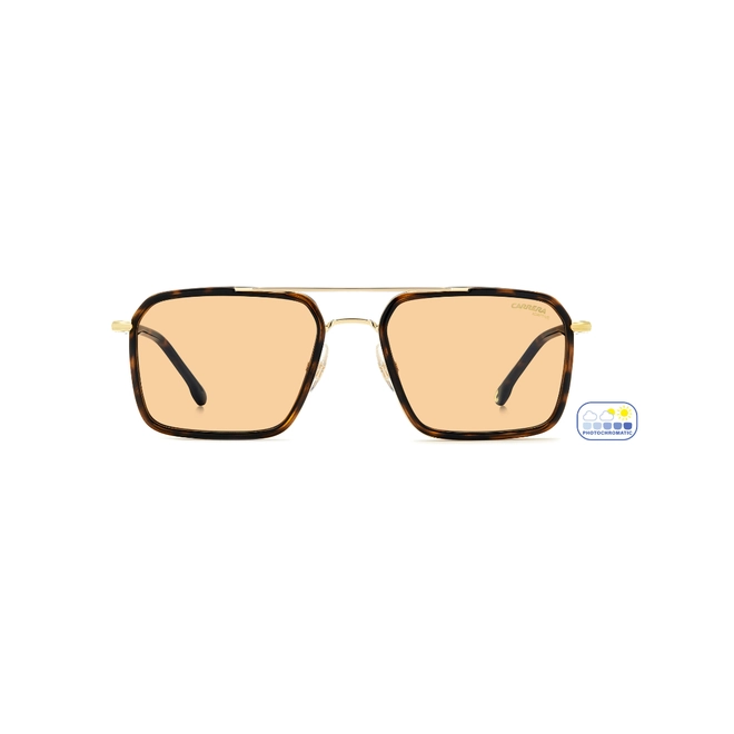Óculos de Sol CARRERA 362/S 2IK 55Q6 S Metal Marrom Mesclado e Dourado com lentes na cor Laranja Fotocromático 3