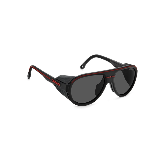 Óculos de Sol Carrera Sport C SPORT 09/S/XT BLX 57M9 S Acetato Preto Fosco com lentes na cor Cinza Polarizado 4