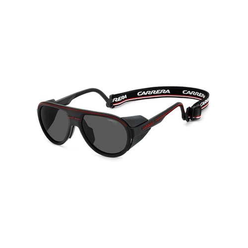 Óculos de Sol Carrera Sport C SPORT 09/S/XT BLX 57M9 S Acetato Preto Fosco com lentes na cor Cinza Polarizado