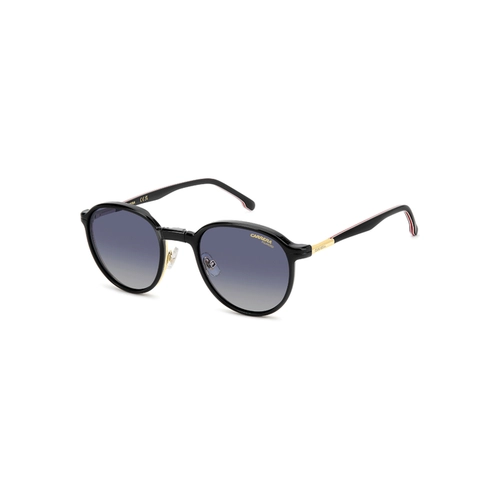 Óculos de Grau Carrera com Clip-On CA 368/C OIT 5221 Metal Dourado e Preto com lentes na cor Azul Polarizado