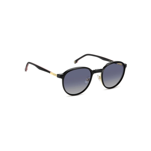 Óculos de Grau Carrera com Clip-On CA 368/C OIT 5221 Metal Dourado e Preto com lentes na cor Azul Polarizado