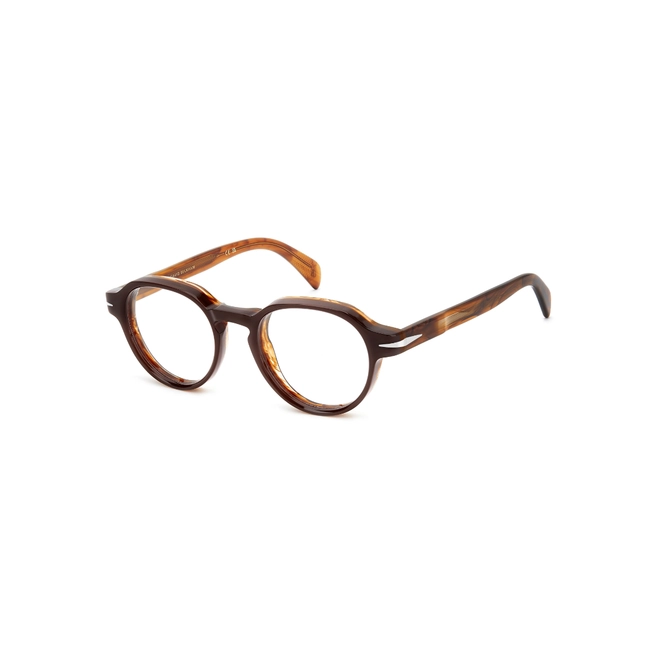 Óculos de Grau David Beckham DB 7153 EX4 4920 R Acetato Marrom Mesclado 1