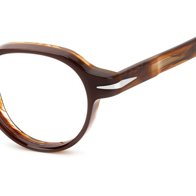 Óculos de Grau David Beckham DB 7153 EX4 4920 R Acetato Marrom Mesclado 4
