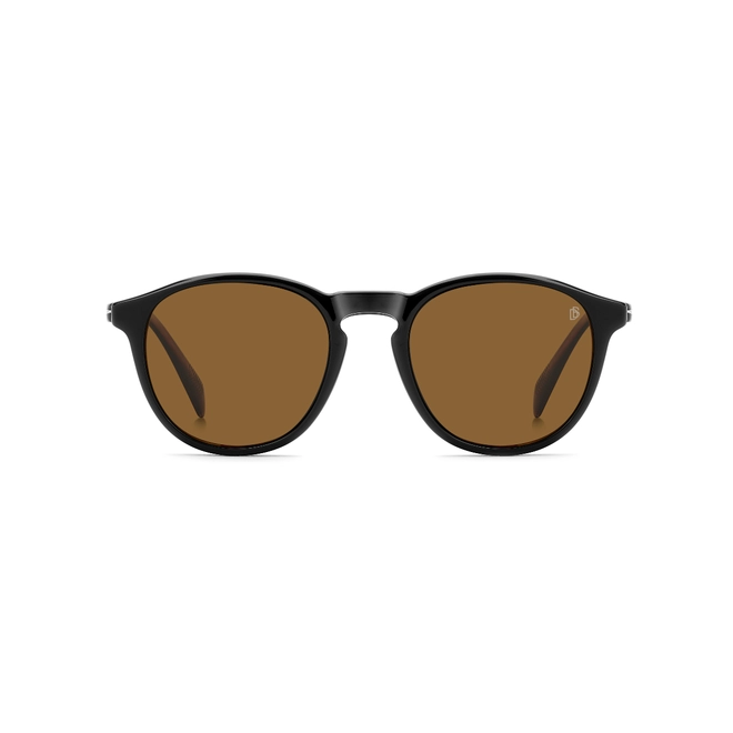 Óculos de Grau David Beckham DB 1018/C 05K 5019 R Acetato Preto com lentes na cor Marrom Polarizado 3