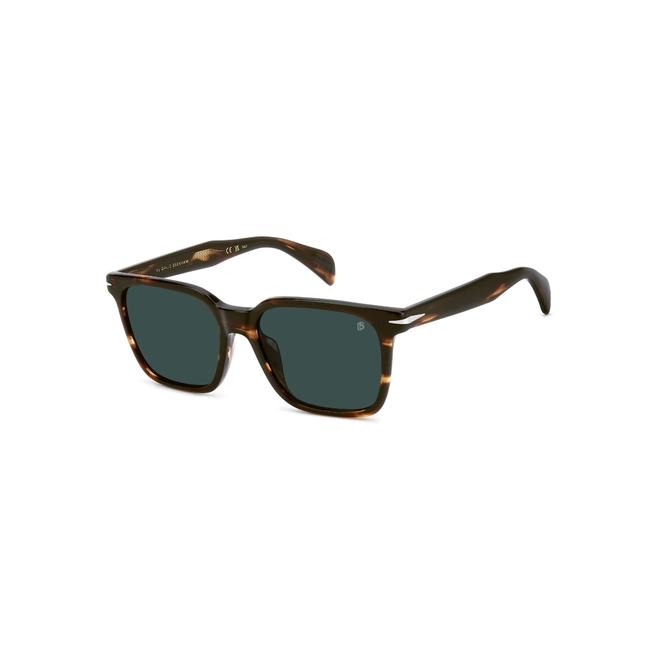 Óculos de Sol David Beckham DB 1199/G/S EX4 55KU S Acetato Marrom Mesclado com lentes na cor Azul 1