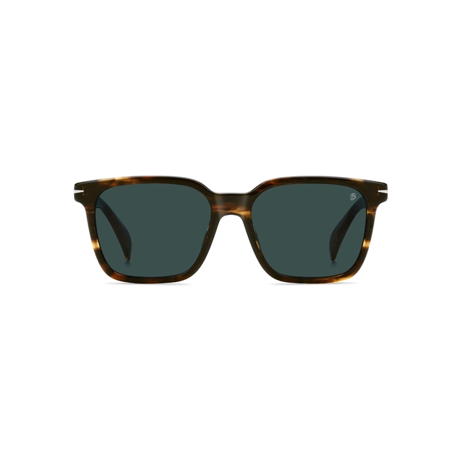 Óculos de Sol David Beckham DB 1199/G/S EX4 55KU S Acetato Marrom Mesclado com lentes na cor Azul 2