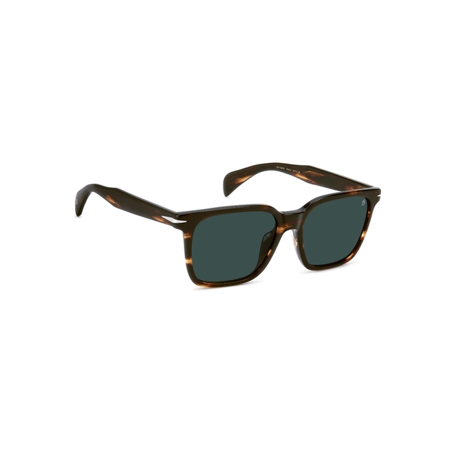 Óculos de Sol David Beckham DB 1199/G/S EX4 55KU S Acetato Marrom Mesclado com lentes na cor Azul 3