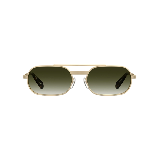 Óculos de Sol Moschino MOS198/S 000 569K S Metal Dourado com lentes na cor Verde Degradê 2