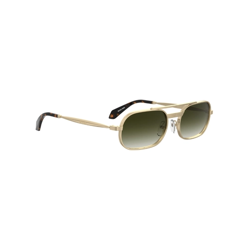 Óculos de Sol Moschino MOS198/S 000 569K S Metal Dourado com lentes na cor Verde Degradê