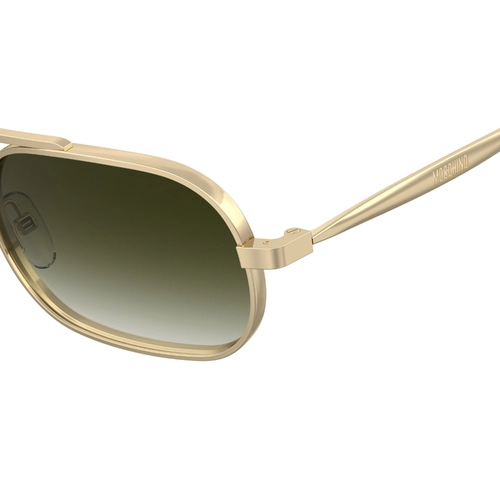 Óculos de Sol Moschino MOS198/S 000 569K S Metal Dourado com lentes na cor Verde Degradê