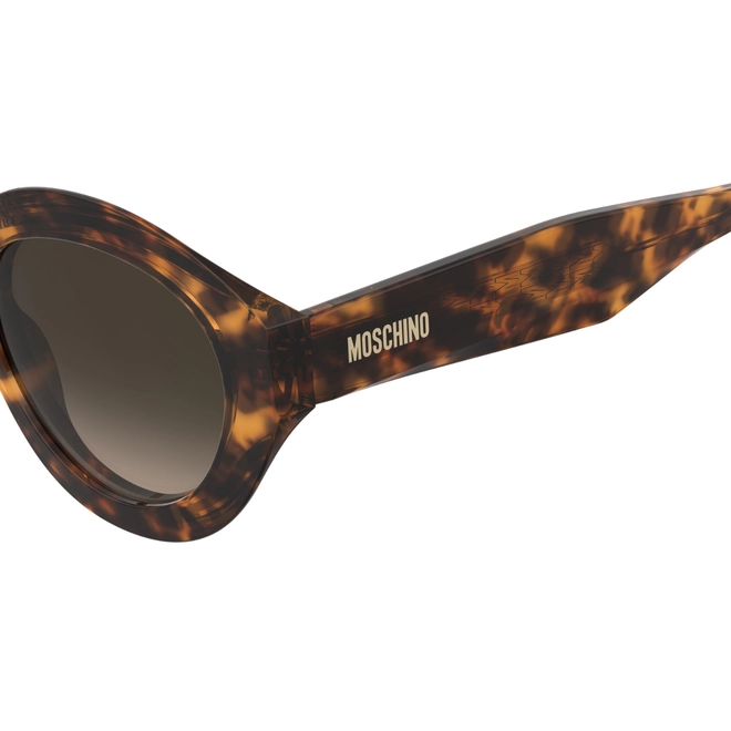 Óculos de Sol Moschino MOS200/S 086 53HA S Acetato Marrom Mesclado com lentes na cor Marrom Degradê 4