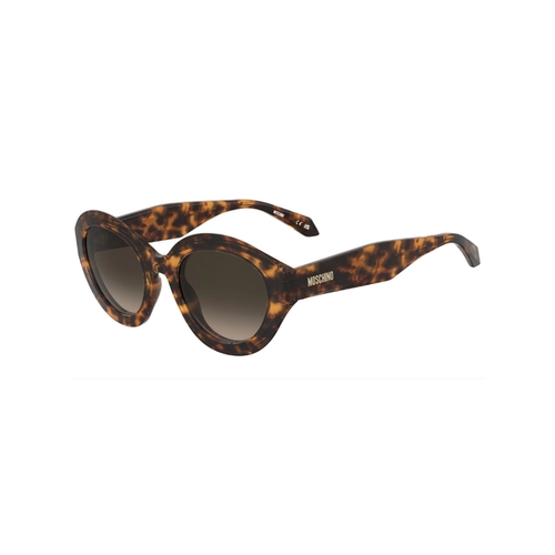 Óculos de Sol Moschino MOS200/S 086 53HA S Acetato Marrom Mesclado com lentes na cor Marrom Degradê