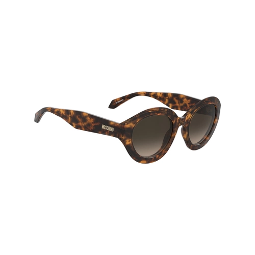 Óculos de Sol Moschino MOS200/S 086 53HA S Acetato Marrom Mesclado com lentes na cor Marrom Degradê