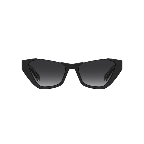 Óculos de Sol Moschino MOS197/S 807 539O Acetato Preto com lentes na cor Cinza Degradê