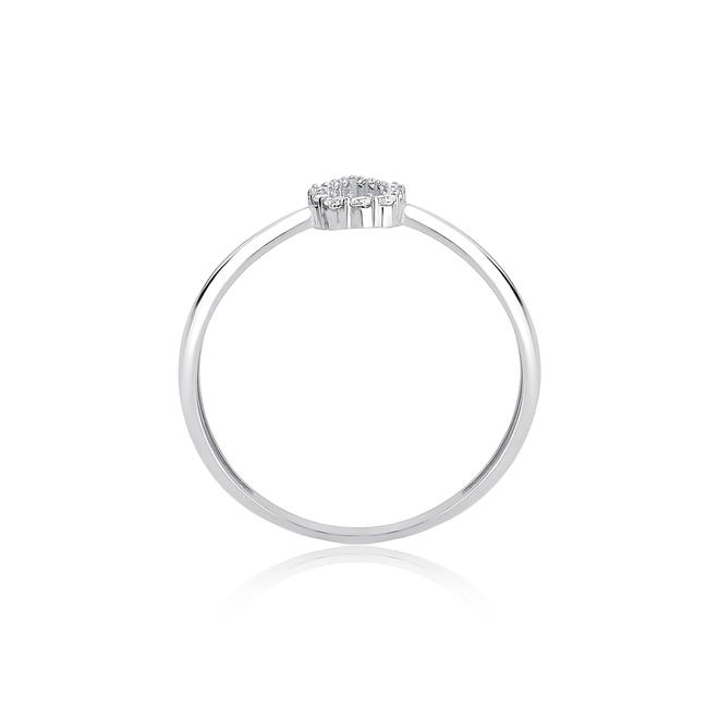 Anel The Icons gota vazada ouro branco 18k com 7,8pts de Diamantes 4