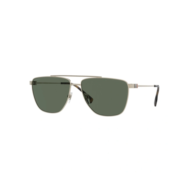 Óculos de Sol Burberry 0BE3141 11097161 Metal Dourado com lentes na cor Verde 1