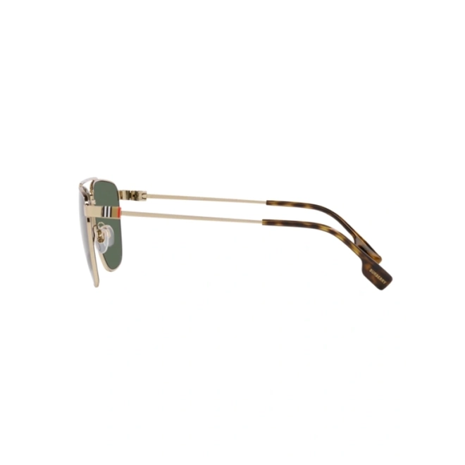 Óculos de Sol Burberry 0BE3141 11097161 Metal Dourado com lentes na cor Verde 3