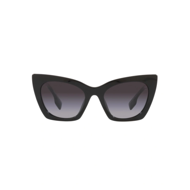 Óculos de Sol Burberry 0BE4372U 30018G52 Acetato Preto com lentes na cor Fumê Degradê 2