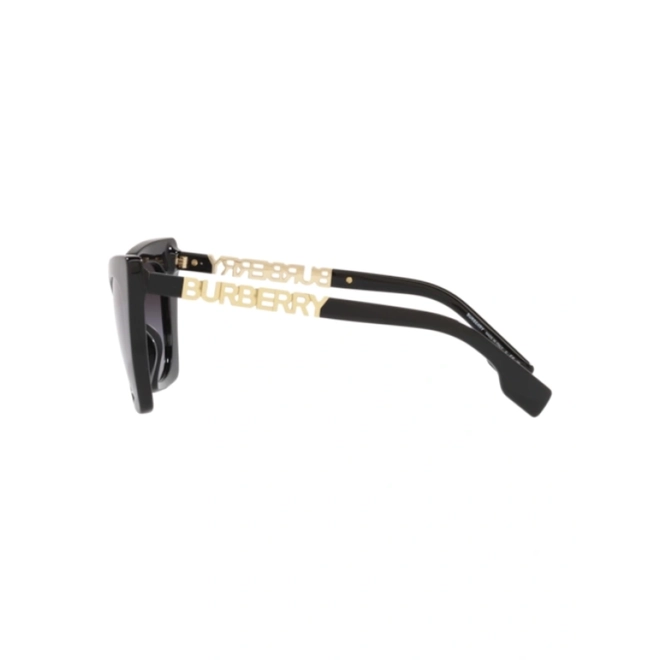 Óculos de Sol Burberry 0BE4372U 30018G52 Acetato Preto com lentes na cor Fumê Degradê 3