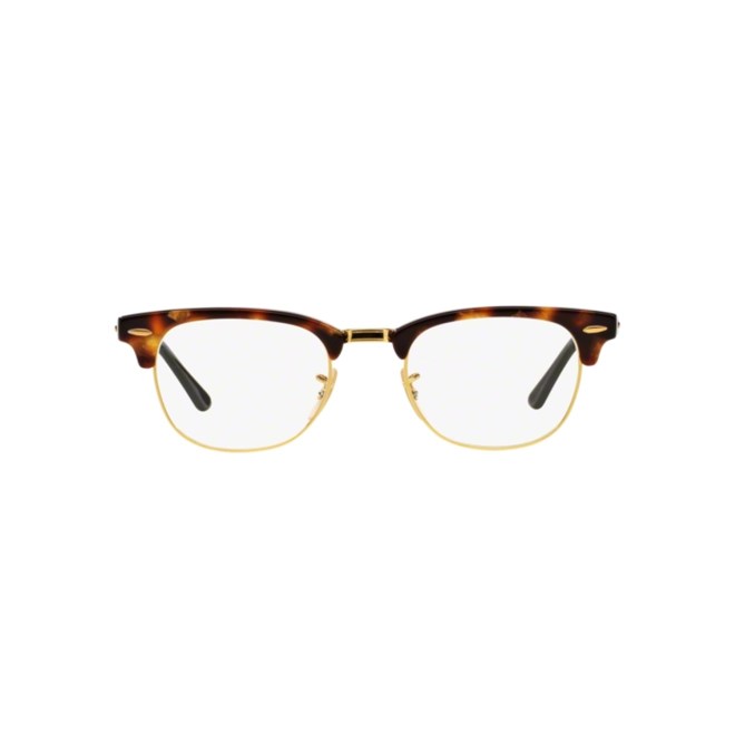 Óculos de Grau Ray-Ban 0RX5154 5494 51 Metal Dourado e Marrom Mesclado 2