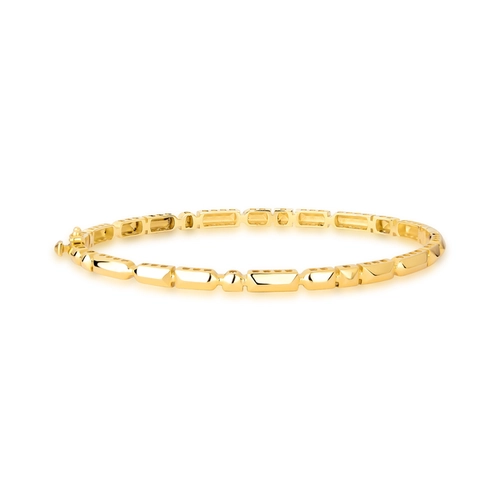 Pulseira Colosseo bracelete em ouro 18k módulos simétricos polidos