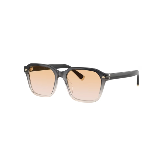 Óculos de Sol Brunello Cucinelli 0BC3015 1029 53 Acetato Preto Degradê com lentes na cor Amarelo Degradê 1