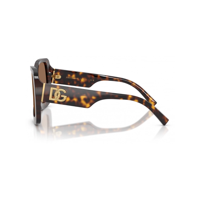 Óculos de Sol Dolce & Gabbana 0DG4513 502/7355 Acetato Marrom Mesclado com lentes na cor Marrom 3