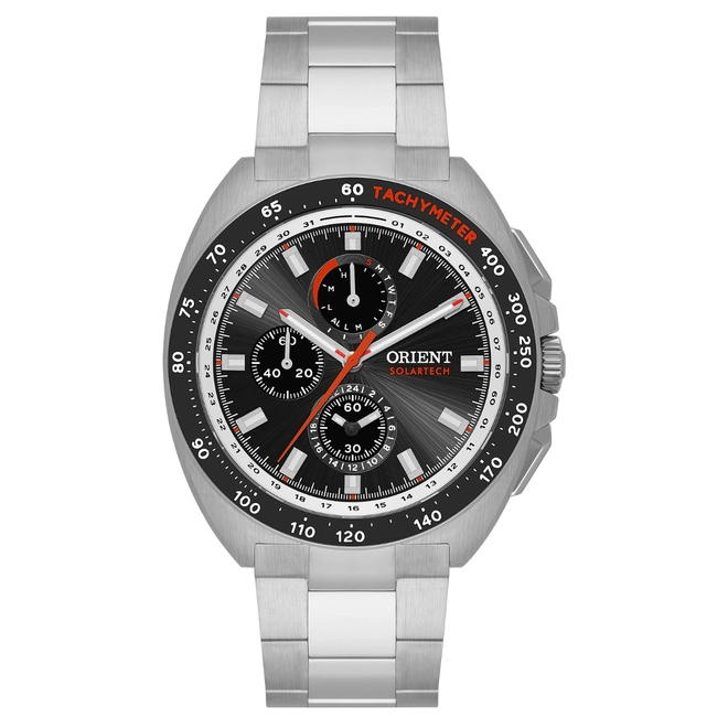 Relógio Orient Solartech Elite Land Cronógrafo - MBSSC298 P1SX Preto 1