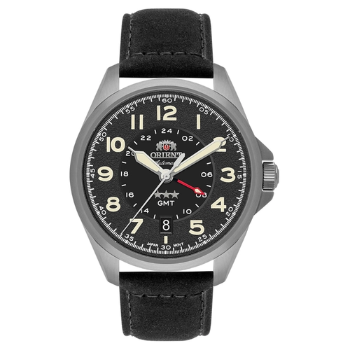 Relógio Orient Automático 3 Estrelas Sport Land GMT - NH3SC017 P2PX Preto