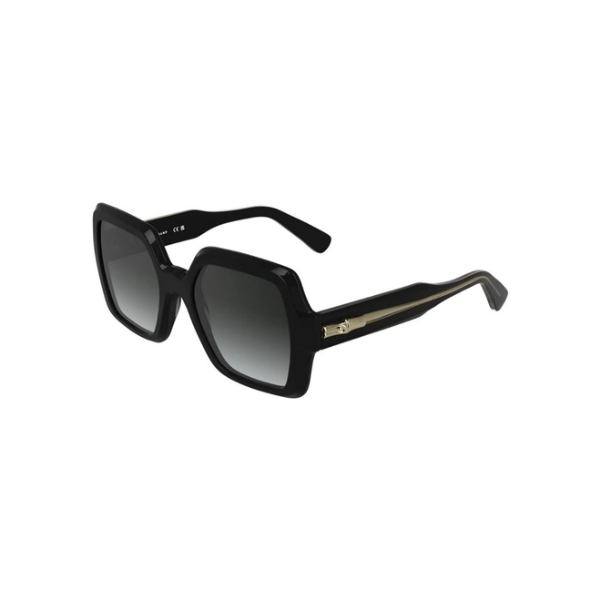 Óculos de Sol Longchamp LO790S 001 54 Acetato Preto com lentes na cor Fumê Degradê 1