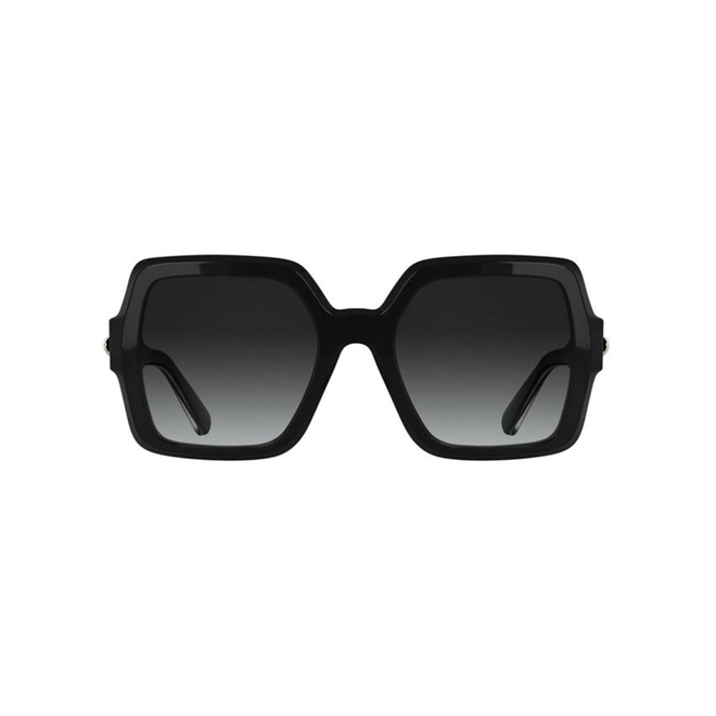 Óculos de Sol Longchamp LO790S 001 54 Acetato Preto com lentes na cor Fumê Degradê 2