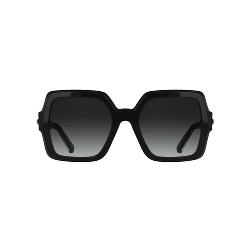 Óculos de Sol Longchamp LO790S 001 54 Acetato Preto com lentes na cor Fumê Degradê