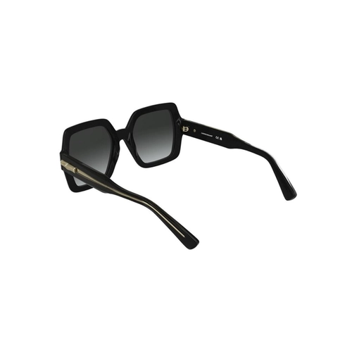 Óculos de Sol Longchamp LO790S 001 54 Acetato Preto com lentes na cor Fumê Degradê