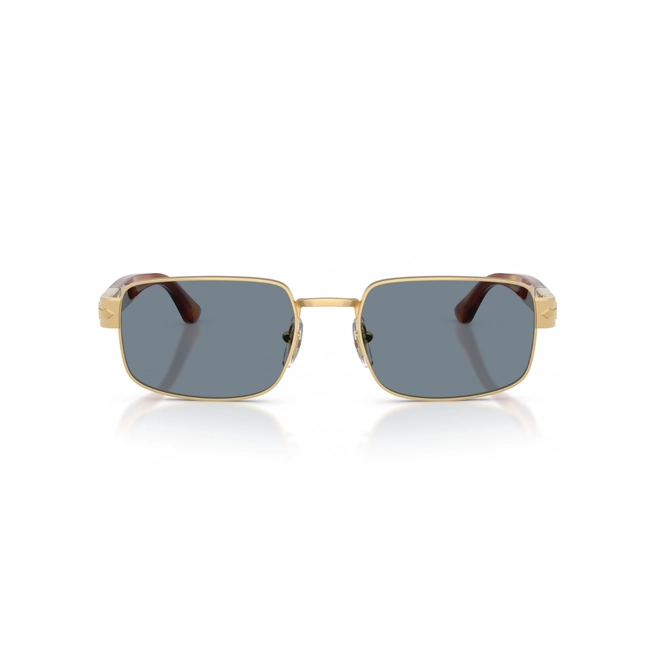 Óculos de Sol Persol 0PO1022S 11325658 Metal Dourado com lentes na cor Azul 2