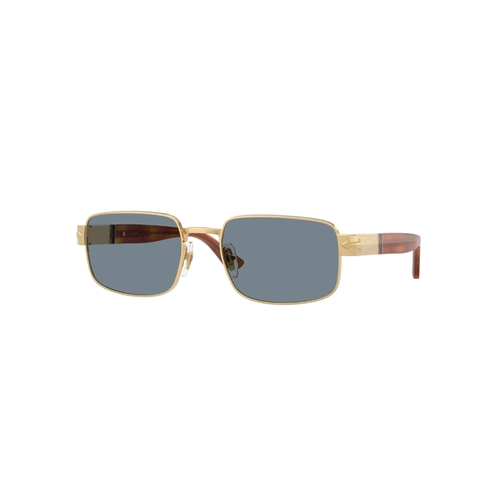 Óculos de Sol Persol 0PO1022S 11325658 Metal Dourado com lentes na cor Azul