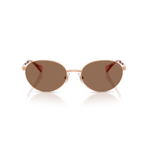 Óculos de Sol Ralph 0RA4148 94277355 Metal Rose com lentes na cor Marrom